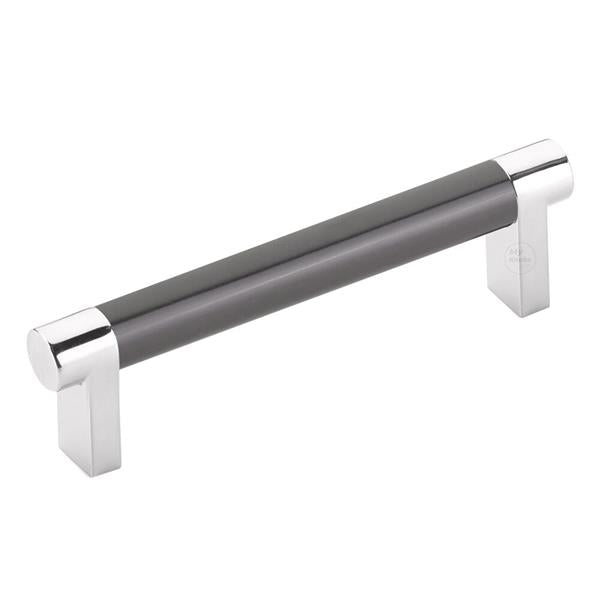 Emtek - Select Cabinet Pull 4 In C-C, Rectangular Stem, Smooth Bar
