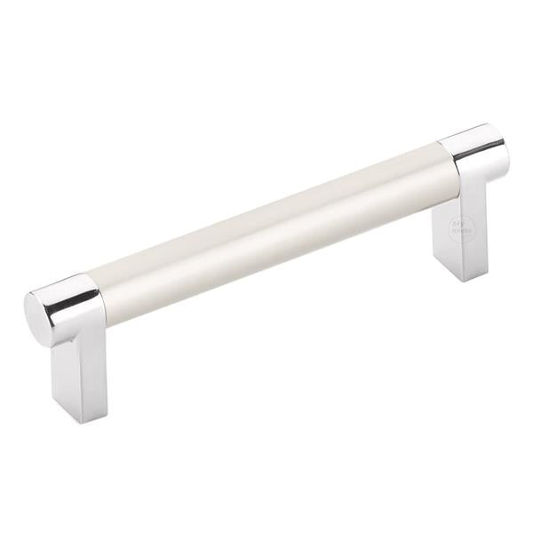 Emtek - Select Cabinet Pull 4 In C-C, Rectangular Stem, Smooth Bar