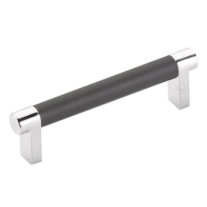 Emtek - Select Cabinet Pull 4 In C-C, Rectangular Stem, Smooth Bar