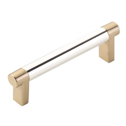 Emtek - Select Cabinet Pull 4 In C-C, Rectangular Stem, Smooth Bar