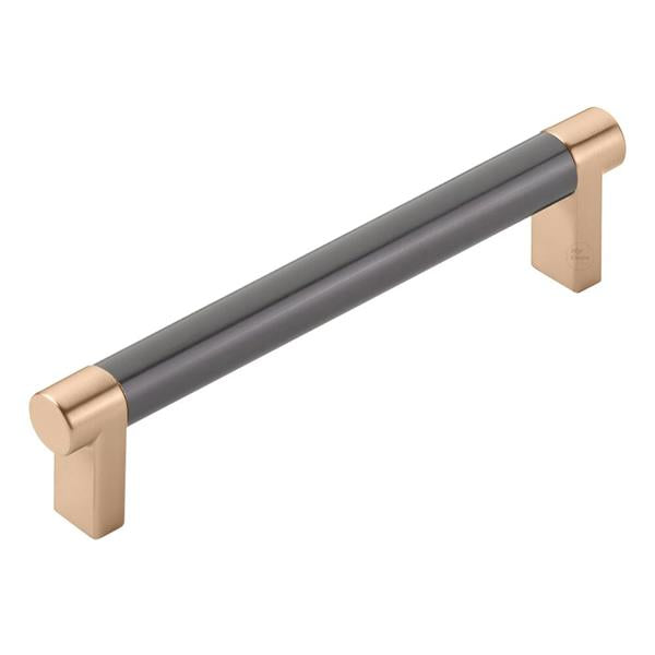 Emtek - Select Cabinet Pull 5 In C-C, Rectangular Stem, Smooth Bar