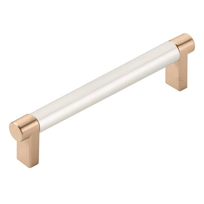Emtek - Select Cabinet Pull 5 In C-C, Rectangular Stem, Smooth Bar