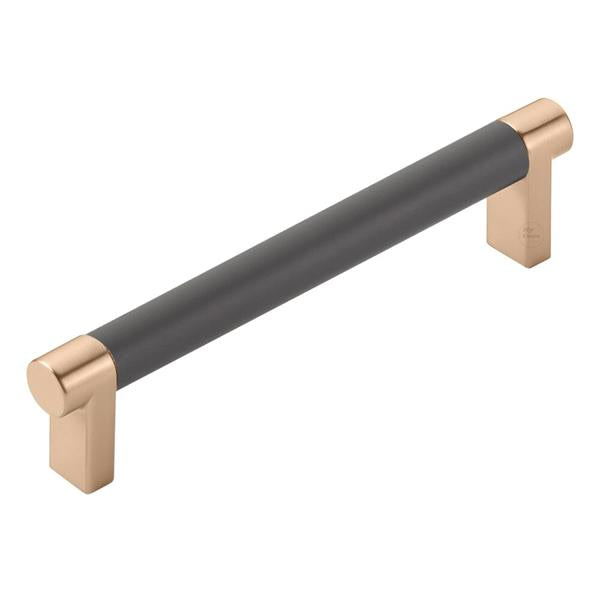 Emtek - Select Cabinet Pull 5 In C-C, Rectangular Stem, Smooth Bar