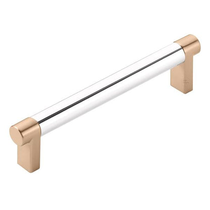 Emtek - Select Cabinet Pull 5 In C-C, Rectangular Stem, Smooth Bar