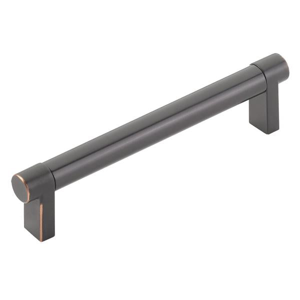 Emtek - Select Cabinet Pull 5 In C-C, Rectangular Stem, Smooth Bar