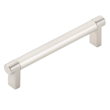 Emtek - Select Cabinet Pull 5 In C-C, Rectangular Stem, Smooth Bar