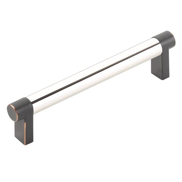 Emtek - Select Cabinet Pull 5 In C-C, Rectangular Stem, Smooth Bar