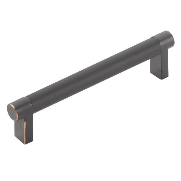 Emtek - Select Cabinet Pull 5 In C-C, Rectangular Stem, Smooth Bar