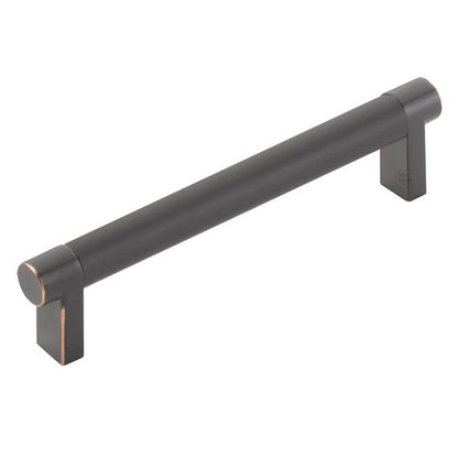 Emtek - Select Cabinet Pull 5 In C-C, Rectangular Stem, Smooth Bar