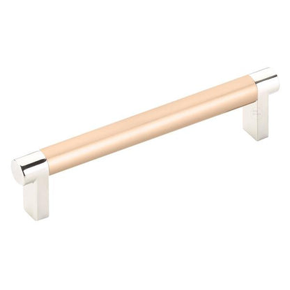 Emtek - Select Cabinet Pull 5 In C-C, Rectangular Stem, Smooth Bar