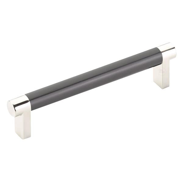 Emtek - Select Cabinet Pull 5 In C-C, Rectangular Stem, Smooth Bar