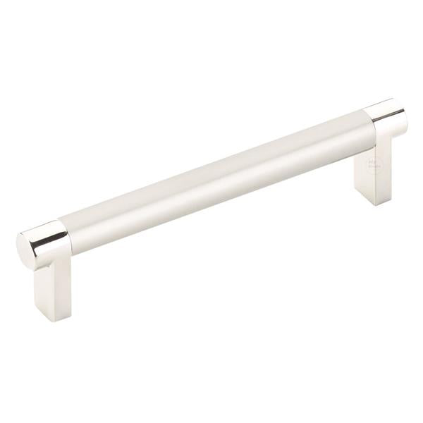 Emtek - Select Cabinet Pull 5 In C-C, Rectangular Stem, Smooth Bar