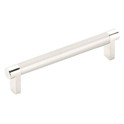 Emtek - Select Cabinet Pull 5 In C-C, Rectangular Stem, Smooth Bar
