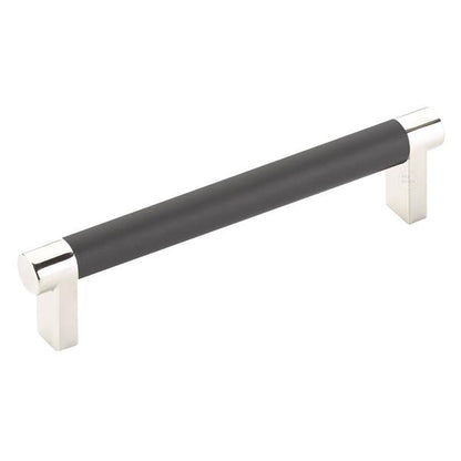 Emtek - Select Cabinet Pull 5 In C-C, Rectangular Stem, Smooth Bar