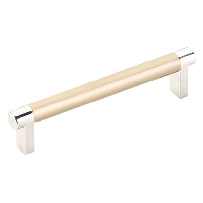 Emtek - Select Cabinet Pull 5 In C-C, Rectangular Stem, Smooth Bar