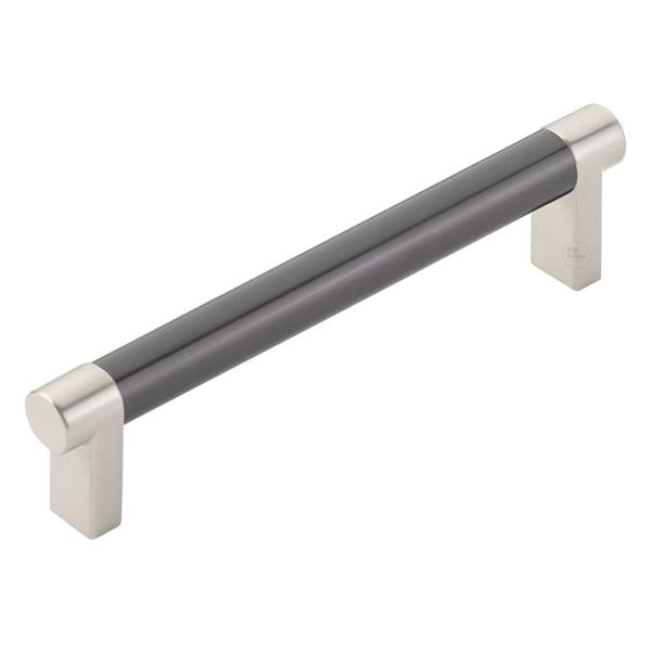 Emtek - Select Cabinet Pull 5 In C-C, Rectangular Stem, Smooth Bar