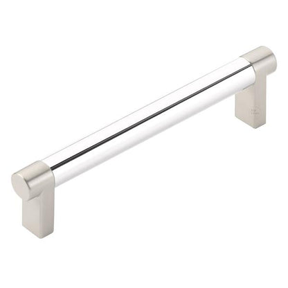Emtek - Select Cabinet Pull 5 In C-C, Rectangular Stem, Smooth Bar