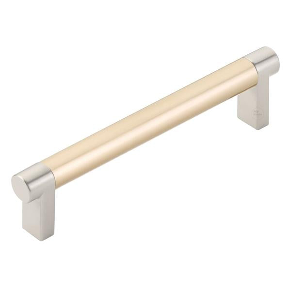 Emtek - Select Cabinet Pull 5 In C-C, Rectangular Stem, Smooth Bar