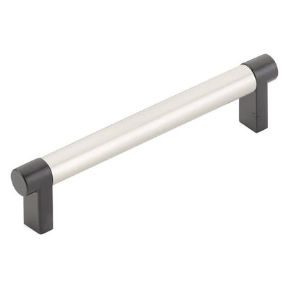 Emtek - Select Cabinet Pull 5 In C-C, Rectangular Stem, Smooth Bar