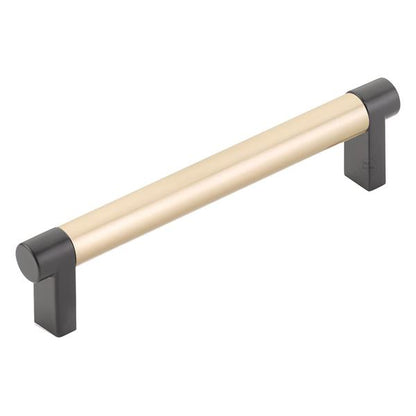 Emtek - Select Cabinet Pull 5 In C-C, Rectangular Stem, Smooth Bar