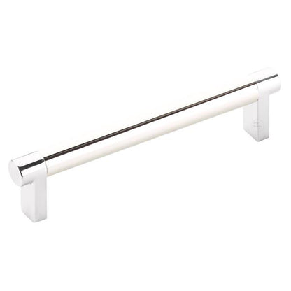 Emtek - Select Cabinet Pull 5 In C-C, Rectangular Stem, Smooth Bar