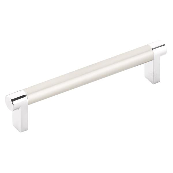 Emtek - Select Cabinet Pull 5 In C-C, Rectangular Stem, Smooth Bar