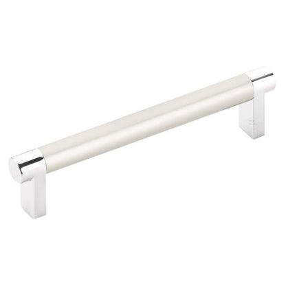 Emtek - Select Cabinet Pull 5 In C-C, Rectangular Stem, Smooth Bar