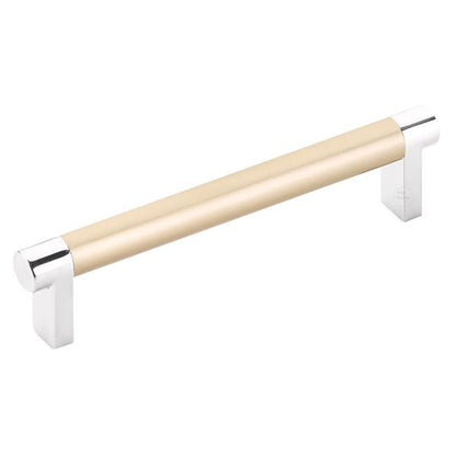 Emtek - Select Cabinet Pull 5 In C-C, Rectangular Stem, Smooth Bar