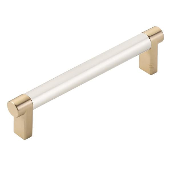 Emtek - Select Cabinet Pull 5 In C-C, Rectangular Stem, Smooth Bar