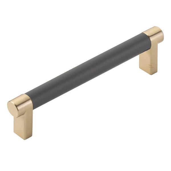 Emtek - Select Cabinet Pull 5 In C-C, Rectangular Stem, Smooth Bar