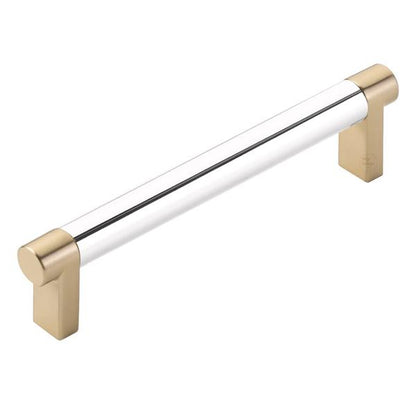 Emtek - Select Cabinet Pull 5 In C-C, Rectangular Stem, Smooth Bar