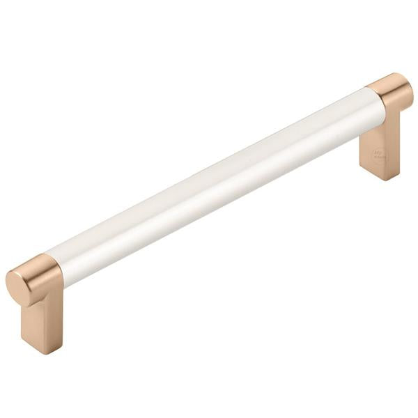 Emtek - Select Cabinet Pull 6 In C-C, Rectangular Stem, Smooth Bar