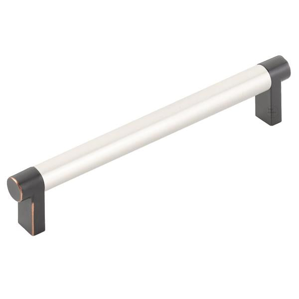 Emtek - Select Cabinet Pull 6 In C-C, Rectangular Stem, Smooth Bar