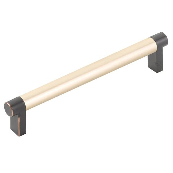Emtek - Select Cabinet Pull 6 In C-C, Rectangular Stem, Smooth Bar