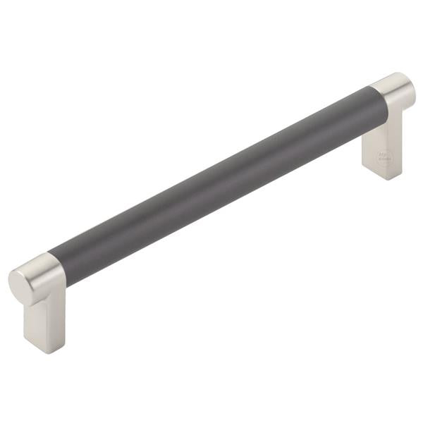 Emtek - Select Cabinet Pull 6 In C-C, Rectangular Stem, Smooth Bar