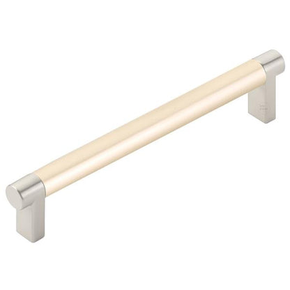 Emtek - Select Cabinet Pull 6 In C-C, Rectangular Stem, Smooth Bar