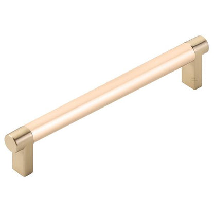 Emtek - Select Cabinet Pull 6 In C-C, Rectangular Stem, Smooth Bar