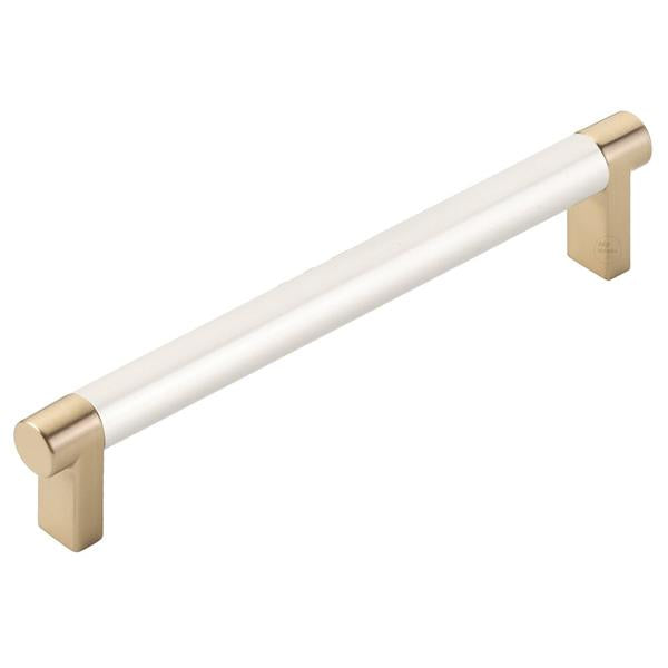 Emtek - Select Cabinet Pull 6 In C-C, Rectangular Stem, Smooth Bar