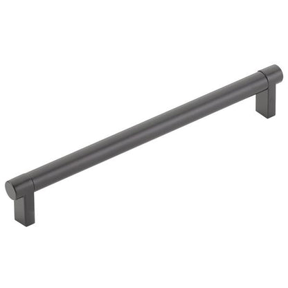 Emtek - Select Cabinet Pull 8 In C-C, Rectangular Stem, Smooth Bar