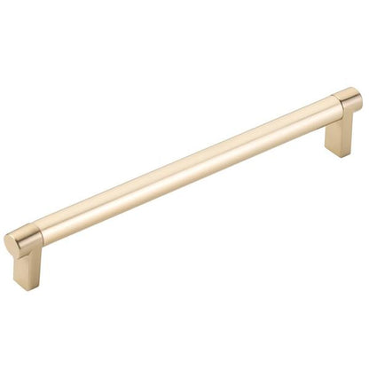 Emtek - Select Cabinet Pull 8 In C-C, Rectangular Stem, Smooth Bar