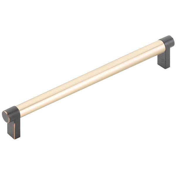 Emtek - Select Cabinet Pull 8 In C-C, Rectangular Stem, Smooth Bar