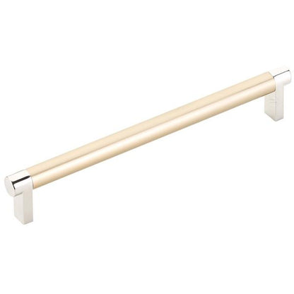 Emtek - Select Cabinet Pull 8 In C-C, Rectangular Stem, Smooth Bar