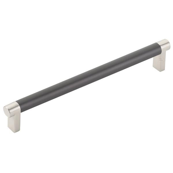 Emtek - Select Cabinet Pull 8 In C-C, Rectangular Stem, Smooth Bar