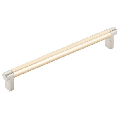 Emtek - Select Cabinet Pull 8 In C-C, Rectangular Stem, Smooth Bar