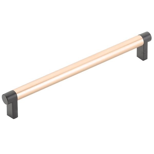 Emtek - Select Cabinet Pull 8 In C-C, Rectangular Stem, Smooth Bar