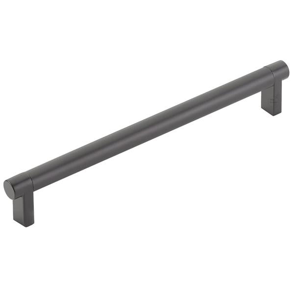 Emtek - Select Cabinet Pull 8 In C-C, Rectangular Stem, Smooth Bar