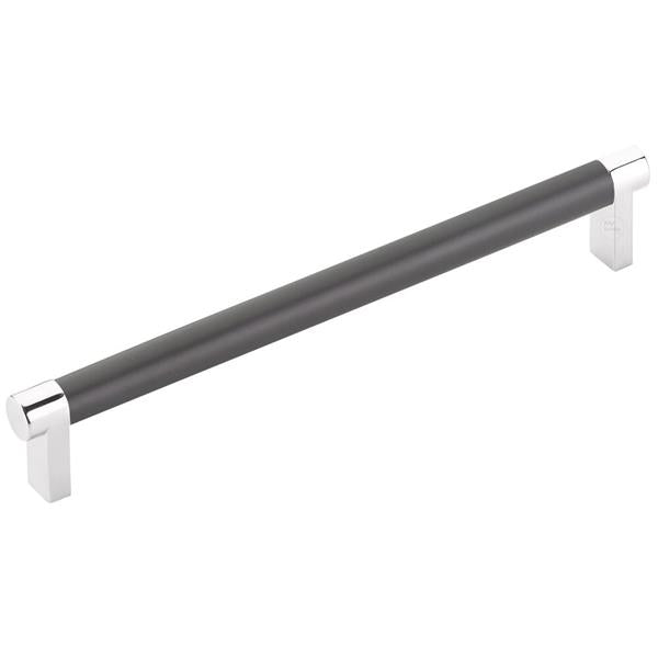Emtek - Select Cabinet Pull 8 In C-C, Rectangular Stem, Smooth Bar