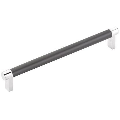 Emtek - Select Cabinet Pull 8 In C-C, Rectangular Stem, Smooth Bar
