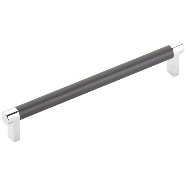 Emtek - Select Cabinet Pull 8 In C-C, Rectangular Stem, Smooth Bar