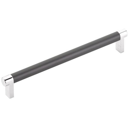 Emtek - Select Cabinet Pull 8 In C-C, Rectangular Stem, Smooth Bar